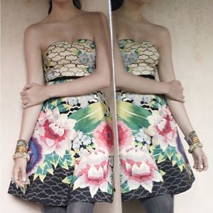 Anthropologie lotus dress